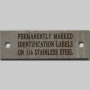 Stainless Steel Rating Plates - 80 x 25